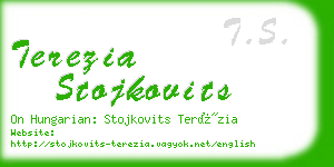 terezia stojkovits business card